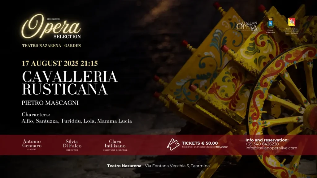 Opera Selection 2025 Cavalleria Rusticana Teatro Nazarena Taormina