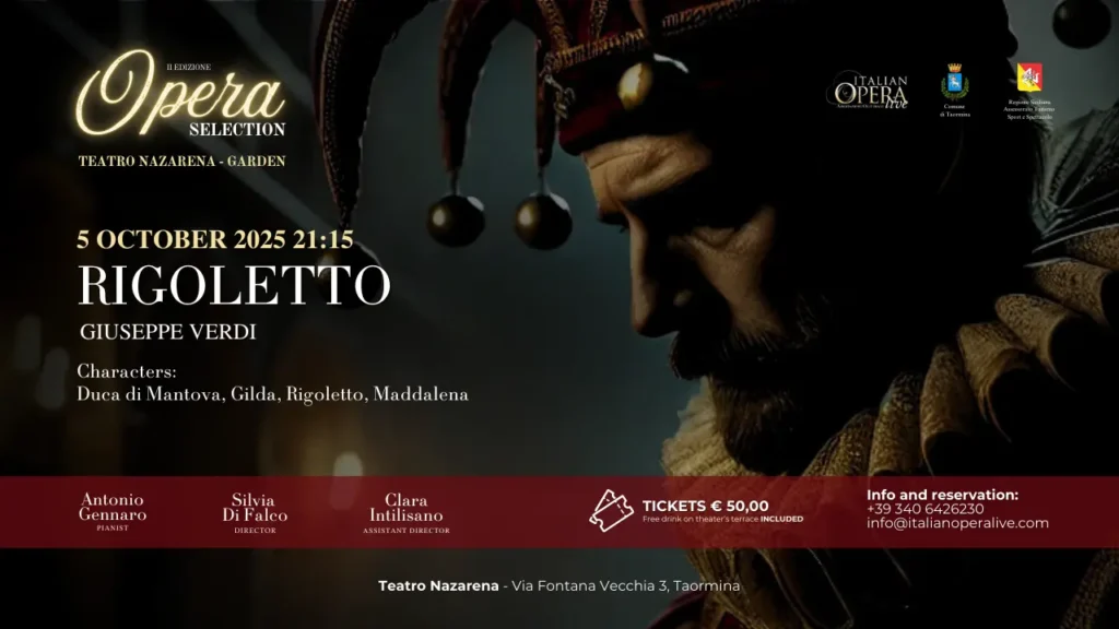 Opera Selection 2025 Rigoletto teatro nazarena taormina