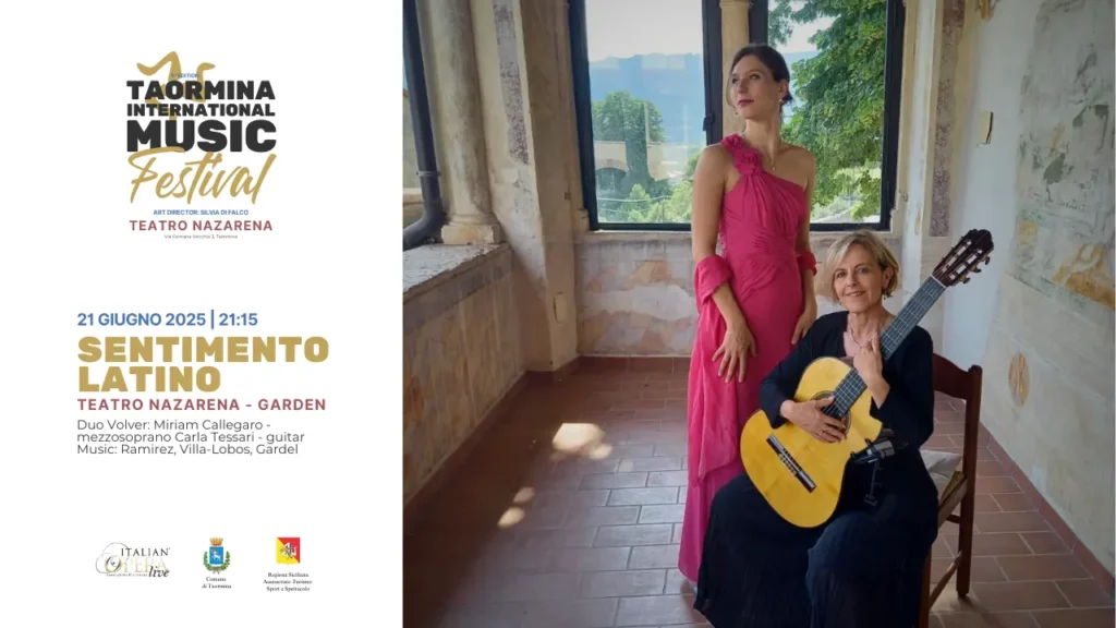 Sentimento Latino, concert part of Taormina International Music Festival 2025, Teatro Nazarena Taormina Italy